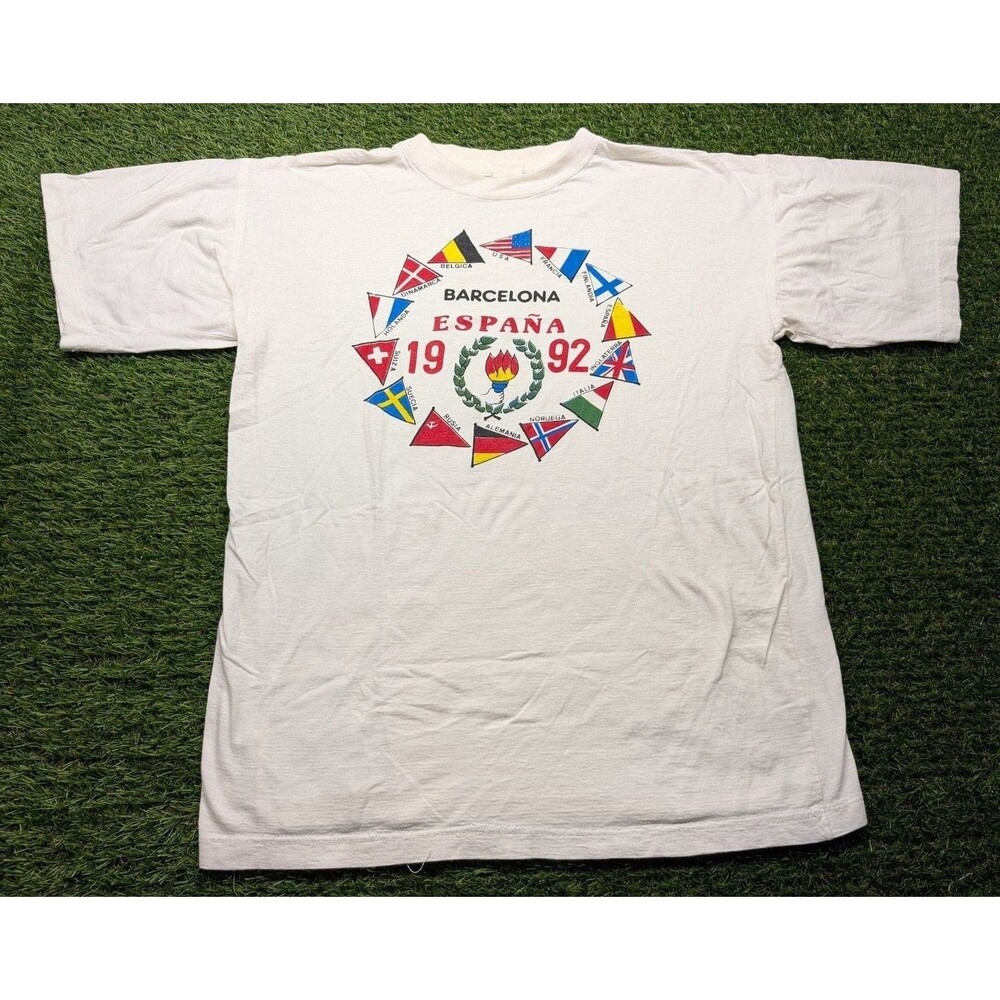 Vintage 1992 Barcelona Espana Olympic Games Graphic T-Shirt